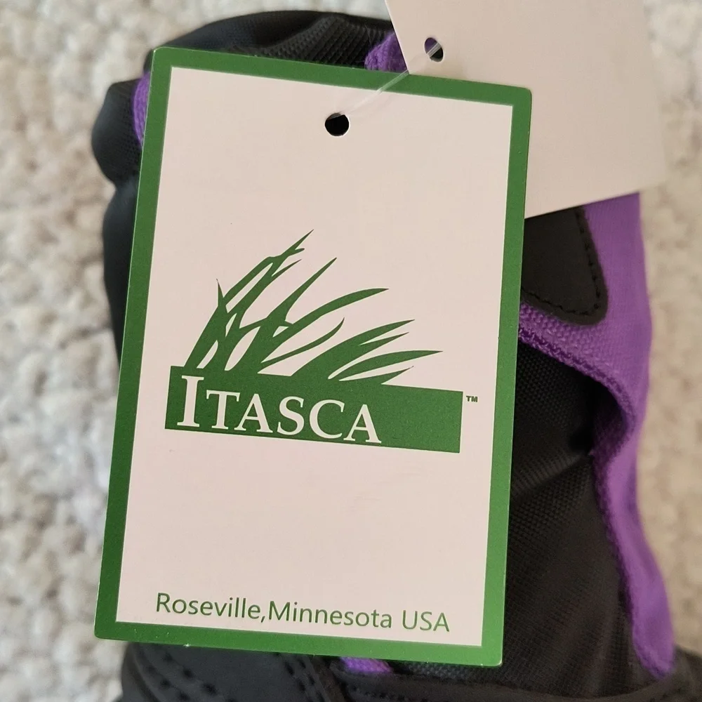 NWT Child's Purple/Black Itasca Snow Cat Winter Boots Size 6T